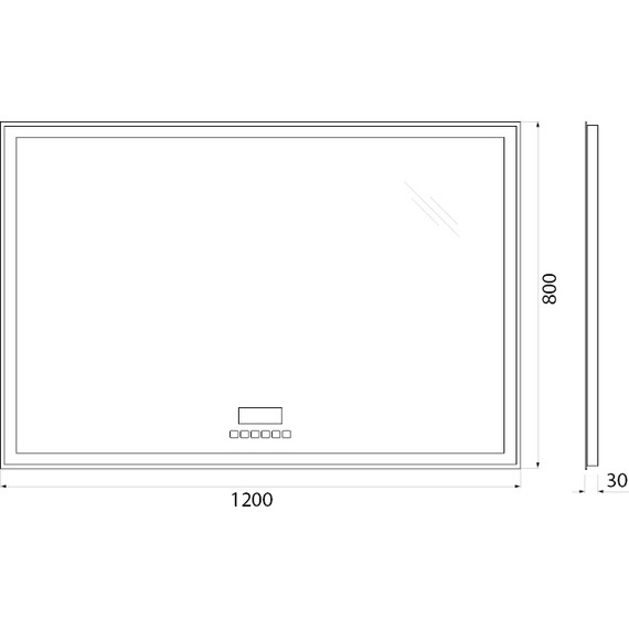 Зеркало BelBagno 120х80 см SPC-GRT-1200-800-LED-TCH-RAD - 10 Зеркало BelBagno 120х80 см SPC-GRT-1200-800-LED-TCH-RAD фото 10
