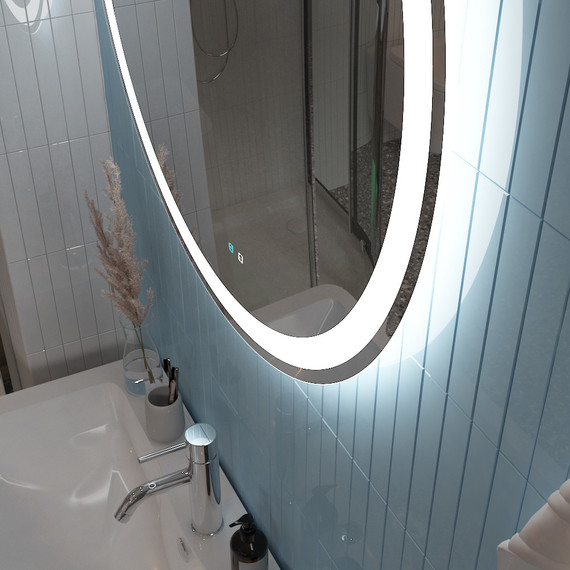 Зеркало BelBagno 70 см SPC-RNG-700-LED-TCH-SND (с голосовым управлением) - 9 Зеркало BelBagno 70 см SPC-RNG-700-LED-TCH-SND (с голосовым управлением) фото 9