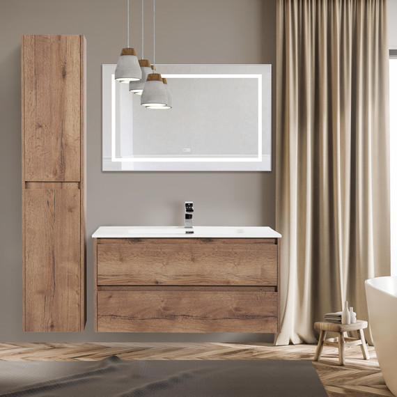 Зеркало BelBagno 108x68 см SPC-KRAFT-1085-685-TCH-WARM, белый - 8 Зеркало BelBagno 108x68 см SPC-KRAFT-1085-685-TCH-WARM, белый фото 8