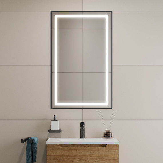 Зеркало BelBagno 50x80 см SPC-KRAFT-500-800-SENS-NERO - 9 Зеркало BelBagno 50x80 см SPC-KRAFT-500-800-SENS-NERO фото 9