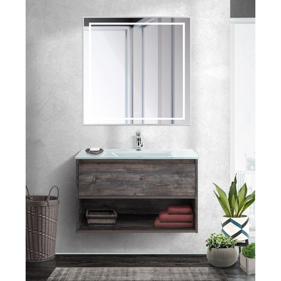 Зеркало BelBagno 80x80 см SPC-KRAFT-800-800-LED-TCH-WARM - 8 Зеркало BelBagno 80x80 см SPC-KRAFT-800-800-LED-TCH-WARM фото 8