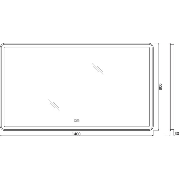 Зеркало BelBagno SPC-MAR-1400-800-LED-TCH-WARM 140 см - 10 Зеркало BelBagno SPC-MAR-1400-800-LED-TCH-WARM 140 см фото 10