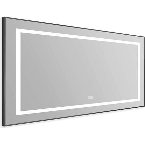 Зеркало BelBagno 108x68 см SPC-KRAFT-1085-685-TCH-WARM-NERO, черный - 2 Зеркало BelBagno 108x68 см SPC-KRAFT-1085-685-TCH-WARM-NERO, черный фото 2