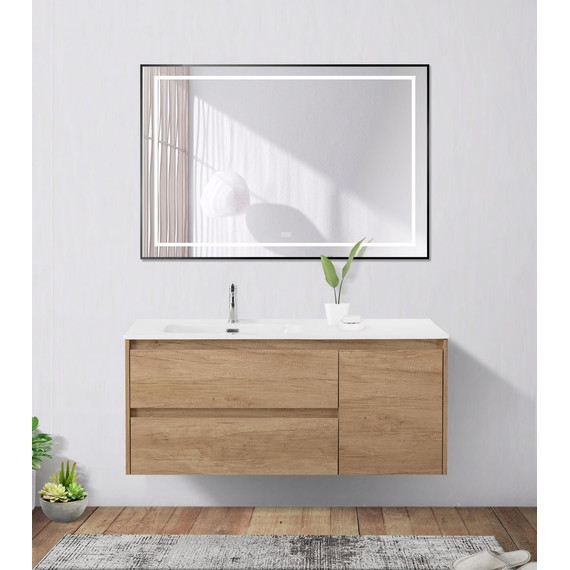 Зеркало BelBagno 120x80 см SPC-KRAFT-1200-800-LED-TCH-WARM-NERO - 8 Зеркало BelBagno 120x80 см SPC-KRAFT-1200-800-LED-TCH-WARM-NERO фото 8
