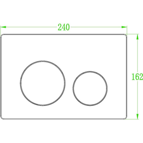 Кнопка смыва Azario AZ-003.06, хром матовый фото 2