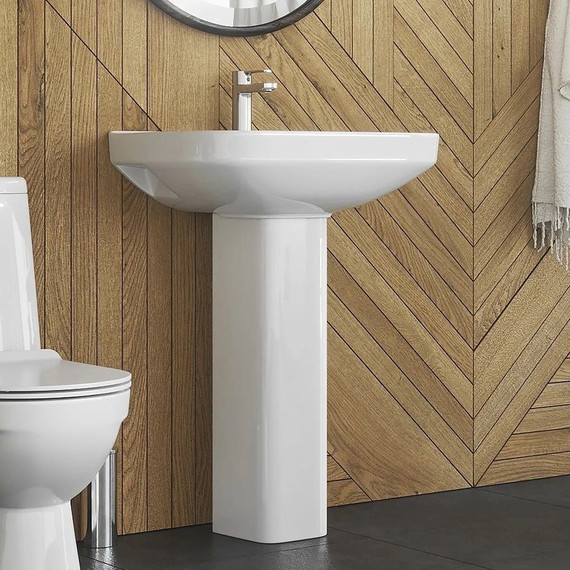 Раковина подвесная Sanita Luxe Next 60 см WB.PD/Next/60-C/WHT.G/S1 - 4 Раковина подвесная Sanita Luxe Next 60 см WB.PD/Next/60-C/WHT.G/S1 фото 4