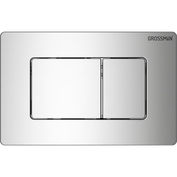 Инсталляция с подвесным унитазом комплект: Grossman Classic 900.K31.01.000 с подвесным безободковым унитазом GR-4477BMSQ сиденье микролифт, крепление, кнопка смыва 700.K31.04.10M.10M хром глянцевый фото 3