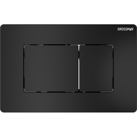Инсталляция с подвесным унитазом комплект: Grossman Classic 900.K31.01.000 с подвесным безободковым унитазом GR-4477BMSQ сиденье микролифт, крепление, кнопка смыва 700.K31.04.21M.21M чёрный матовый фото 3
