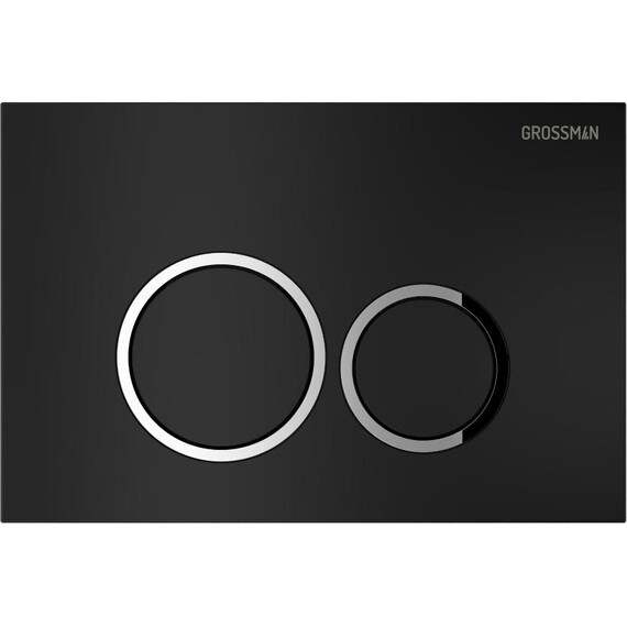 Инсталляция с подвесным унитазом комплект: Grossman Galaxy 900.K31.01.000 с подвесным безободковым унитазом GR-4455SQ сиденье микролифт, крепление, кнопка смыва 700.K31.01.210.210 чёрный матовый фото 3