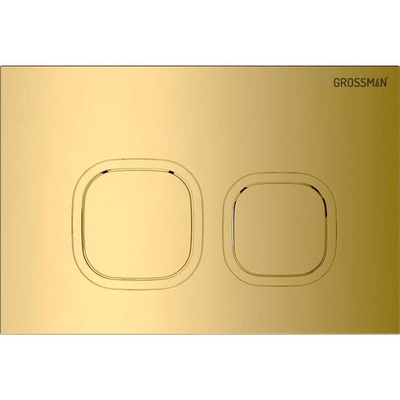 Инсталляция с подвесным унитазом комплект: Grossman Cosmo 900.K31.01.000 с подвесным безободковым унитазом GR-4455SQ сиденье микролифт, крепление, кнопка смыва 700.K31.02.300.300 золото глянцевое фото 3