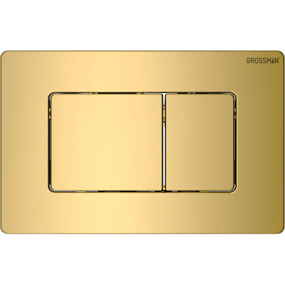 Инсталляция с подвесным унитазом комплект: Grossman Classic 900.K31.01.000 с подвесным безободковым унитазом GR-4478SQ сиденье микролифт, крепление, кнопка смыва 700.K31.04.30M.30M золото глянцевое фото 3