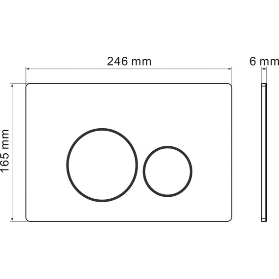 Кнопка смыва Grossman Style 700.K31.05.42M.42M, графит сатиновый фото 5