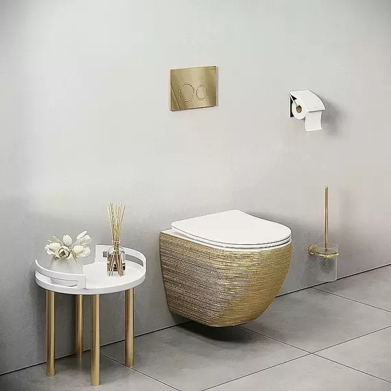 Кнопка смыва Grossman Pragma 700.K31.03.300.300RUS, золото глянцевое фото 2