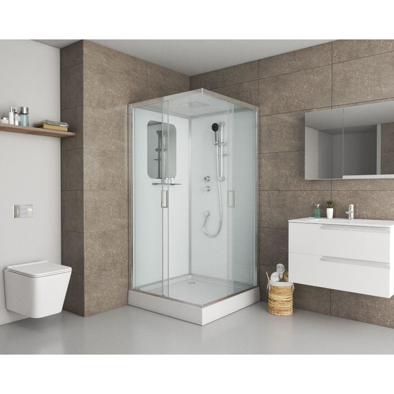 Душевая кабина Niagara Premium 100x100 см NG-6002-01Q, хром/прозрачное (безсиликоновая сборка) - 2 Душевая кабина Niagara Premium 100x100 см NG-6002-01Q, хром/прозрачное (безсиликоновая сборка) фото 2