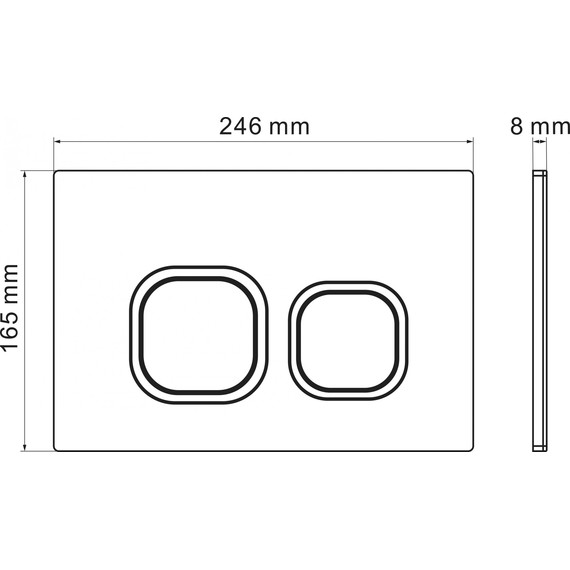Кнопка смыва Grossman Cosmo 700.K31.02.300.300, золото глянцевое фото 4