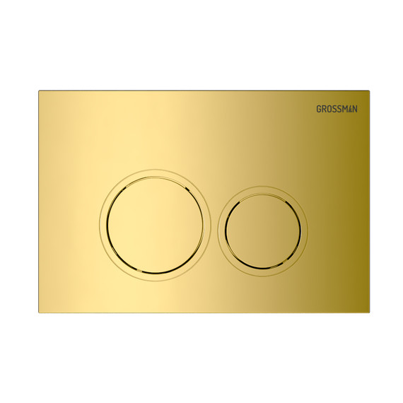 Кнопка смыва Grossman Galaxy 700.K31.01.300.300, золото глянцевое фото 