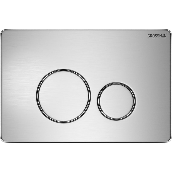 Кнопка смыва Grossman Style 700.K31.05.12M.12M, хром сатиновый фото 