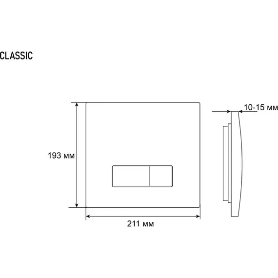 Кнопка смыва Grossman Classic 800.T1.04.100.100RUS, хром глянцевый фото 8