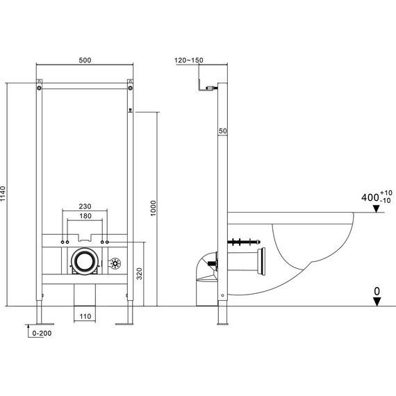 Инсталляция для подвесных импульсных унитазов​ Grossman 901.K31.01.000 фото 7