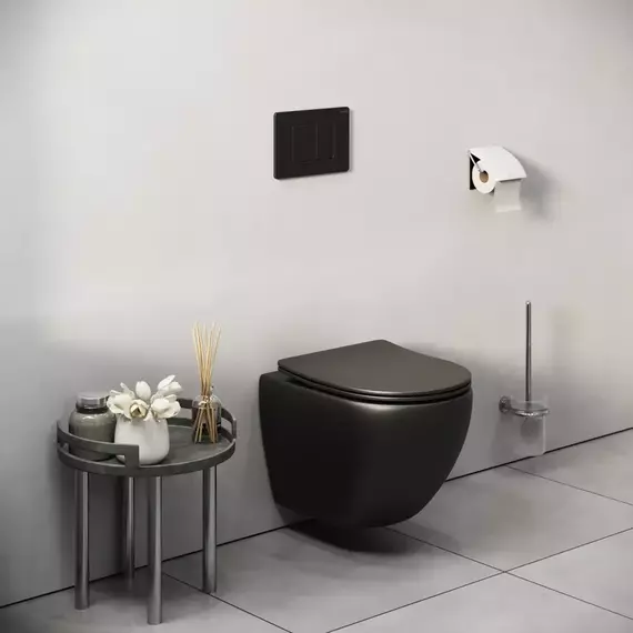 Кнопка смыва Grossman Classic 700.K31.04.21M.21MRUS, чёрный матовый фото 7