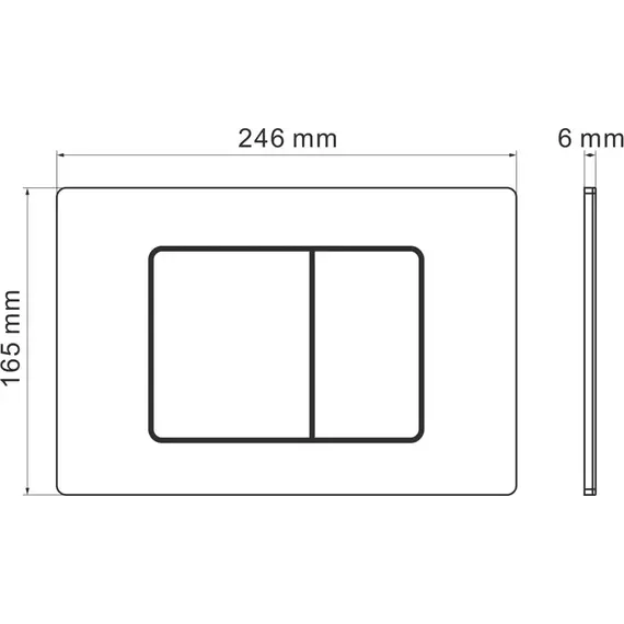 Кнопка смыва Grossman Classic 700.K31.04.21M.21MRUS, чёрный матовый фото 8
