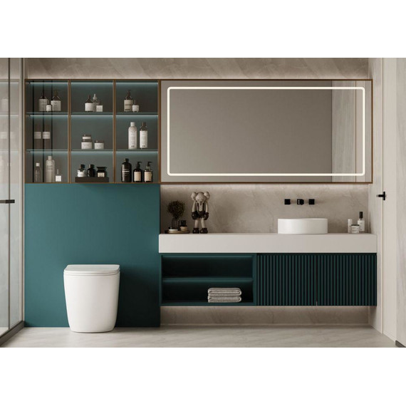 Унитаз приставной безободковый Abber Bequem AC1111TMW с крышкой микролифт, белый матовый (выпуск горизонтальный), Цвет производителя: белый матовый фото 5