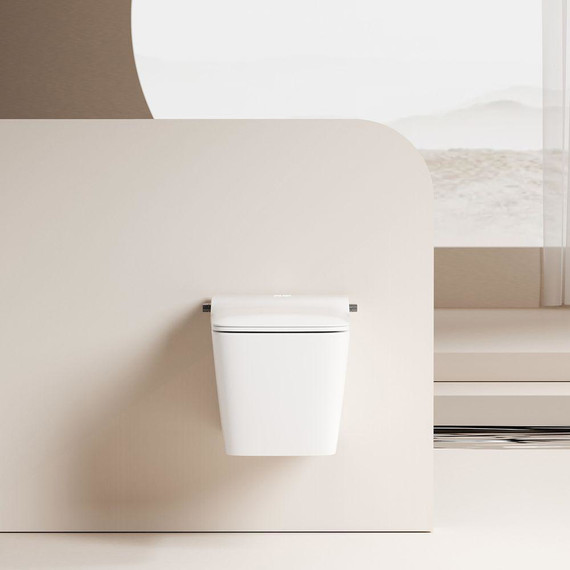 Электронный импульсный унитаз-биде Abber Rechteck AC1215S с крышкой микролифт фото 5