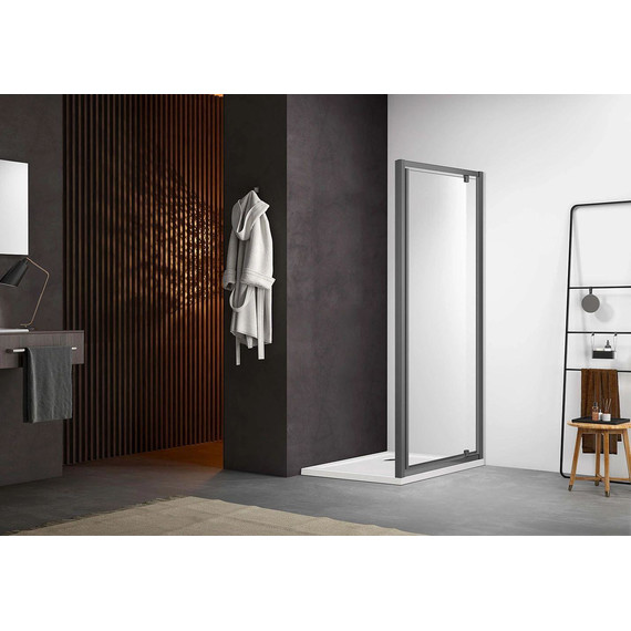 Душевая дверь Aquatek 100 см AQ ARI PI 10020GM, оружейная сталь/прозрачное - 4 Душевая дверь Aquatek 100 см AQ ARI PI 10020GM, оружейная сталь/прозрачное фото 4