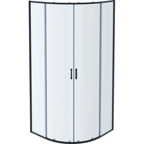 Душевое ограждение Aquatek 90x90 см AQ ARI RO 09020GM, оружейная сталь/прозрачное фото 3