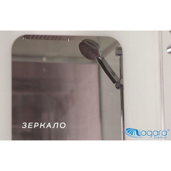 Душевая кабина Niagara Premium 120x80 см NG-6012-01QR, хром/прозрачное (безсиликоновая сборка) фото 8
