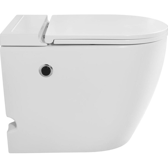 Унитаз приставной с импульсным смывом Mirsant Proxy impulse с крышкой микролифт фото 4