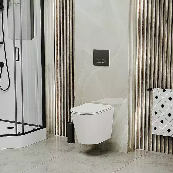 Кнопка смыва Grossman Classic 800.T1.04.210.210RUS, чёрный матовый фото 7