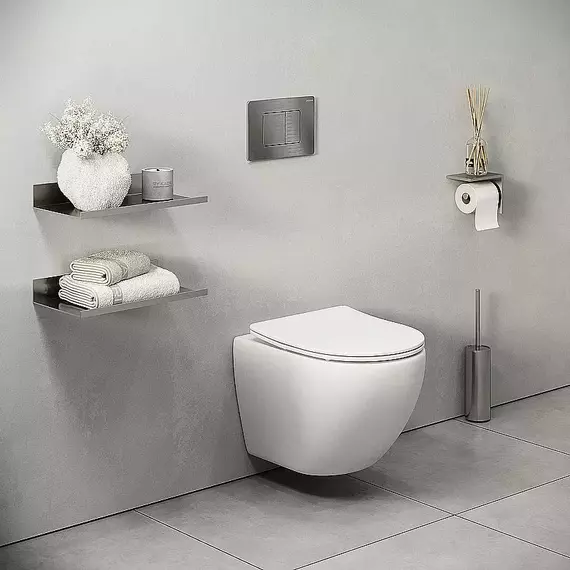 Кнопка смыва Grossman Classic 700.K31.04.42M.42MRUS, графит сатиновый фото 4