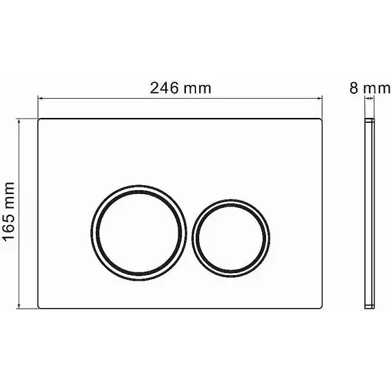 Кнопка смыва Grossman Pragma 700.K31.03.300.300RUS, золото глянцевое фото 6