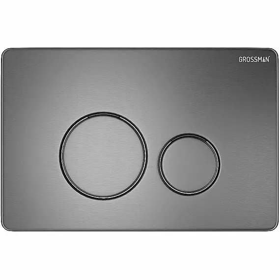 Кнопка смыва Grossman Style 700.K31.05.42M.42MRUS, графит сатиновый фото 