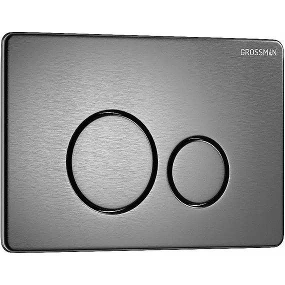 Кнопка смыва Grossman Style 700.K31.05.42M.42MRUS, графит сатиновый фото 2