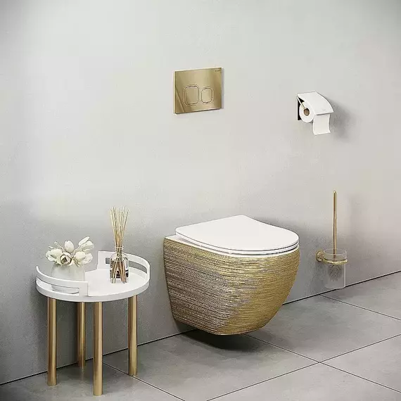 Кнопка смыва Grossman Cosmo 700.K31.02.300.300RUS, золото глянцевое фото 7