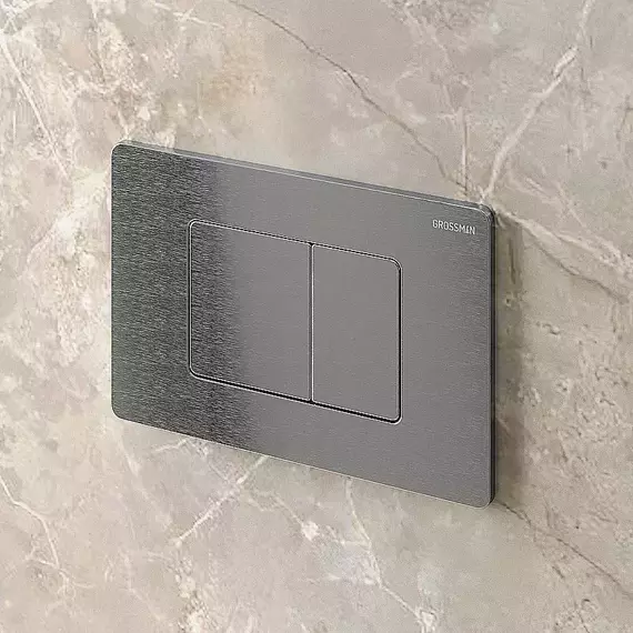 Кнопка смыва Grossman Classic 700.K31.04.42M.42MRUS, графит сатиновый фото 3