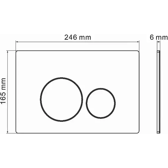 Кнопка смыва Grossman Style 700.K31.05.42M.42MRUS, графит сатиновый фото 8