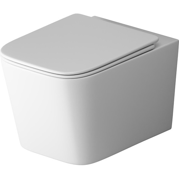 Унитаз подвесной безободковый Grossman GR-4404MSQ с крышкой микролифт, белый матовый (Система смыва торнадо), Цвет производителя: белый матовый - 2 Унитаз подвесной безободковый Grossman GR-4404MSQ с крышкой микролифт, белый матовый (Система смыва торнадо), Цвет производителя: белый матовый фото 2