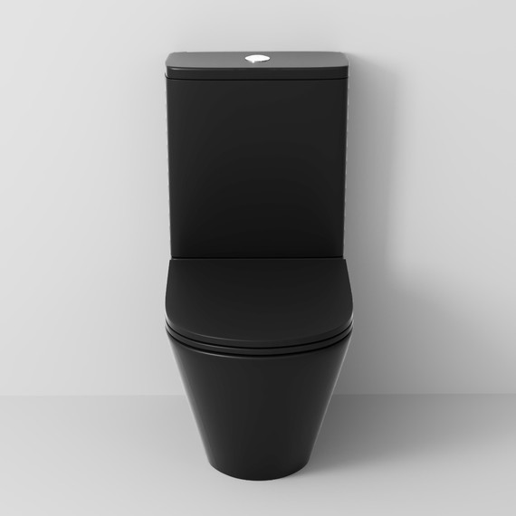 Унитаз-компакт безободковый Grossman GR-4450BMSQ с крышкой микролифт, чёрный матовый (Система смыва торнадо), Цвет производителя: чёрный матовый фото 6