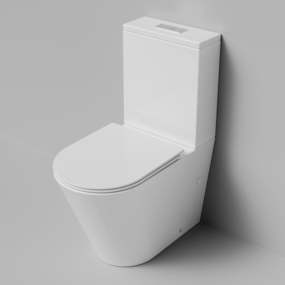 Унитаз-компакт безободковый Grossman GR-4458SQ с крышкой микролифт (Система смыва торнадо), Цвет производителя: белый фото 5