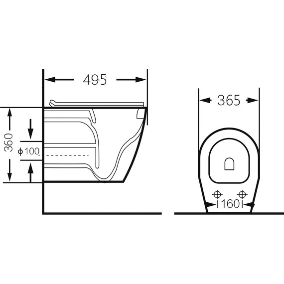 Унитаз подвесной безободковый Grossman GR-4459S с крышкой микролифт, белый глянцевый фото 5