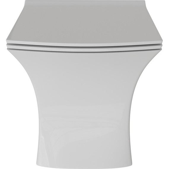 Унитаз подвесной безободковый Grossman GR-4461S с крышкой микролифт, белый глянцевый фото 2