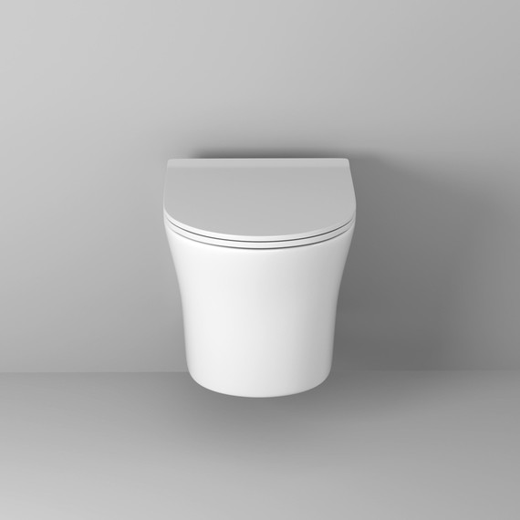 Унитаз подвесной безободковый Grossman Style GR-4475S с крышкой микролифт, белый глянцевый фото 3