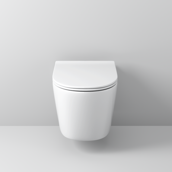 Унитаз подвесной безободковый Grossman GR-4477SQ с крышкой микролифт (Система смыва торнадо) фото 5