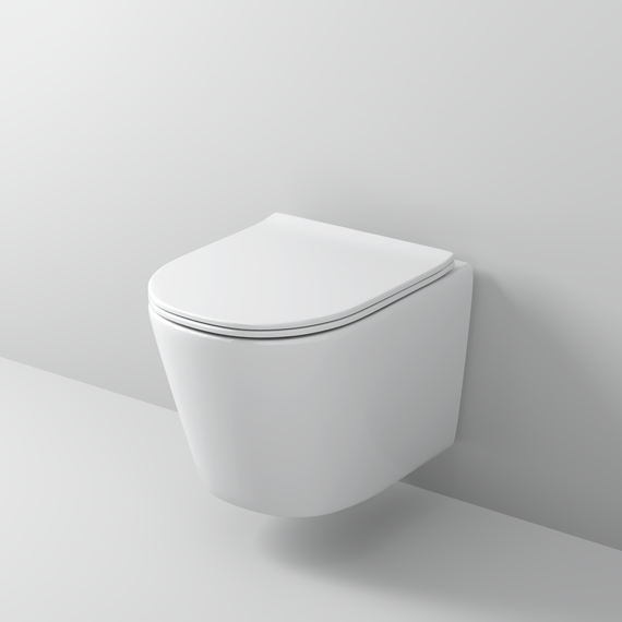 Унитаз подвесной безободковый Grossman GR-4477SQ с крышкой микролифт (Система смыва торнадо) фото 4