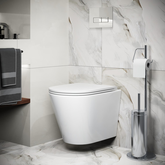 Унитаз подвесной безободковый Grossman GR-4478SQ с крышкой микролифт (Система смыва торнадо), Цвет производителя: белый - 6 Унитаз подвесной безободковый Grossman GR-4478SQ с крышкой микролифт (Система смыва торнадо), Цвет производителя: белый фото 6