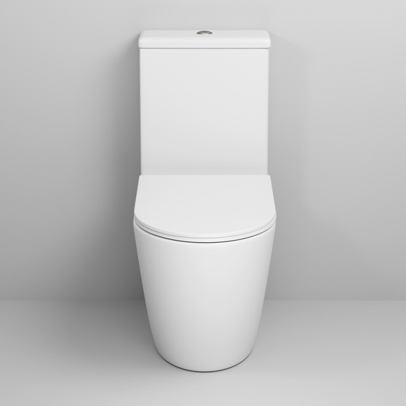 Унитаз-компакт безободковый Grossman Color GR-4480MS с крышкой микролифт, белый матовый, Цвет производителя: белый матовый фото 3