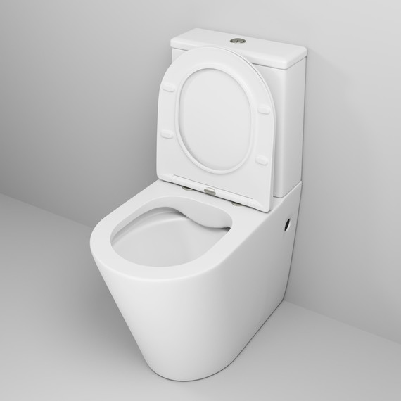 Унитаз-компакт безободковый Grossman Color GR-4480MS с крышкой микролифт, белый матовый, Цвет производителя: белый матовый фото 4